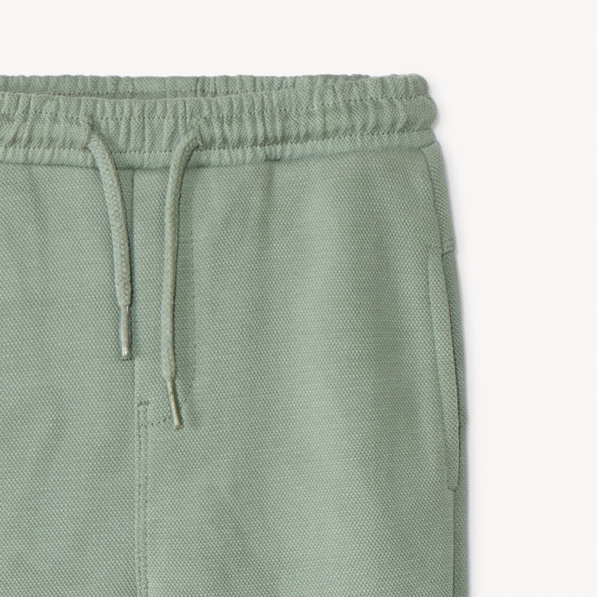 Pantalon de jogging uni en maille piquée pour bébé garçon 