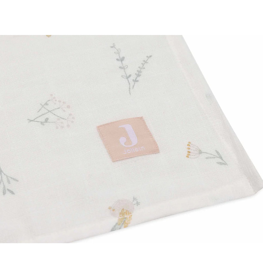 Lange gaze de coton Large 115x115cm Lovely Birds 2pcs 