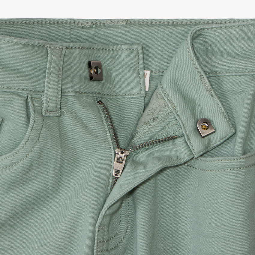 Pantalon slim uni effet crinkle pour garçon 