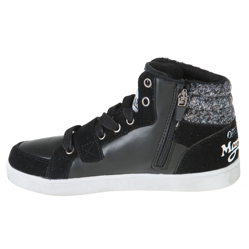 Baskets montantes à scratch et zip US Marshall du 36 au 38 