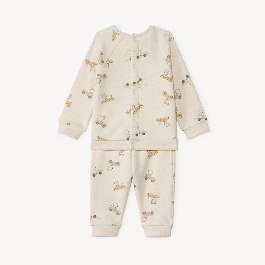 Ensemble jogging imprimé automobiles pour bébé garçon 