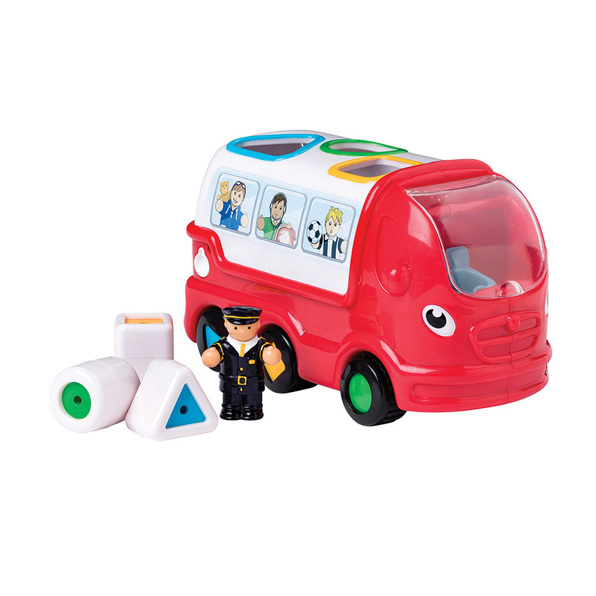 Jouet 2 en 1 bus des formes à friction 