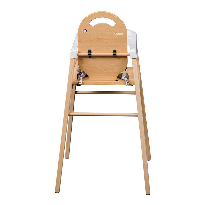 Chaise Haute fixe Lili vernis couleur naturelle 