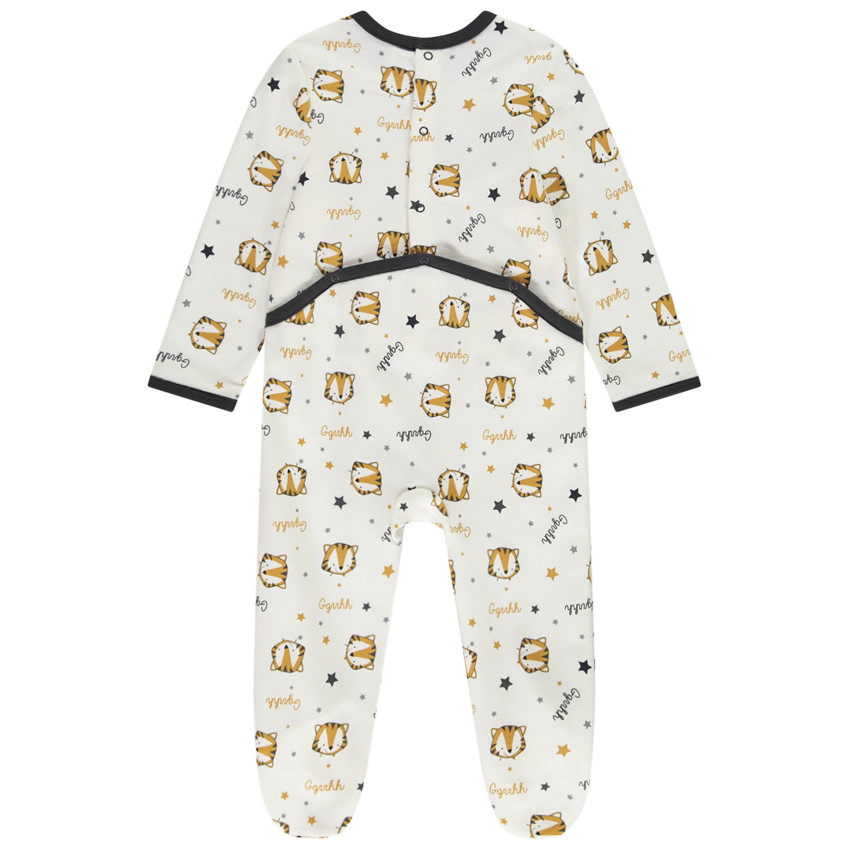 Lot de 2 dors-bien en molleton avec print tigre pour bébé garçon 