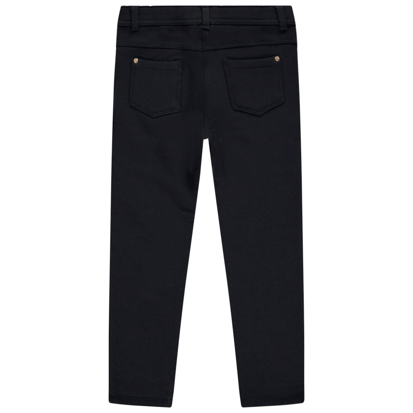 Pantalon uni en molleton pour fille  