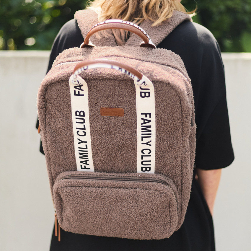 Sac à dos Family Club Signature avec accessoires teddy soft brown 