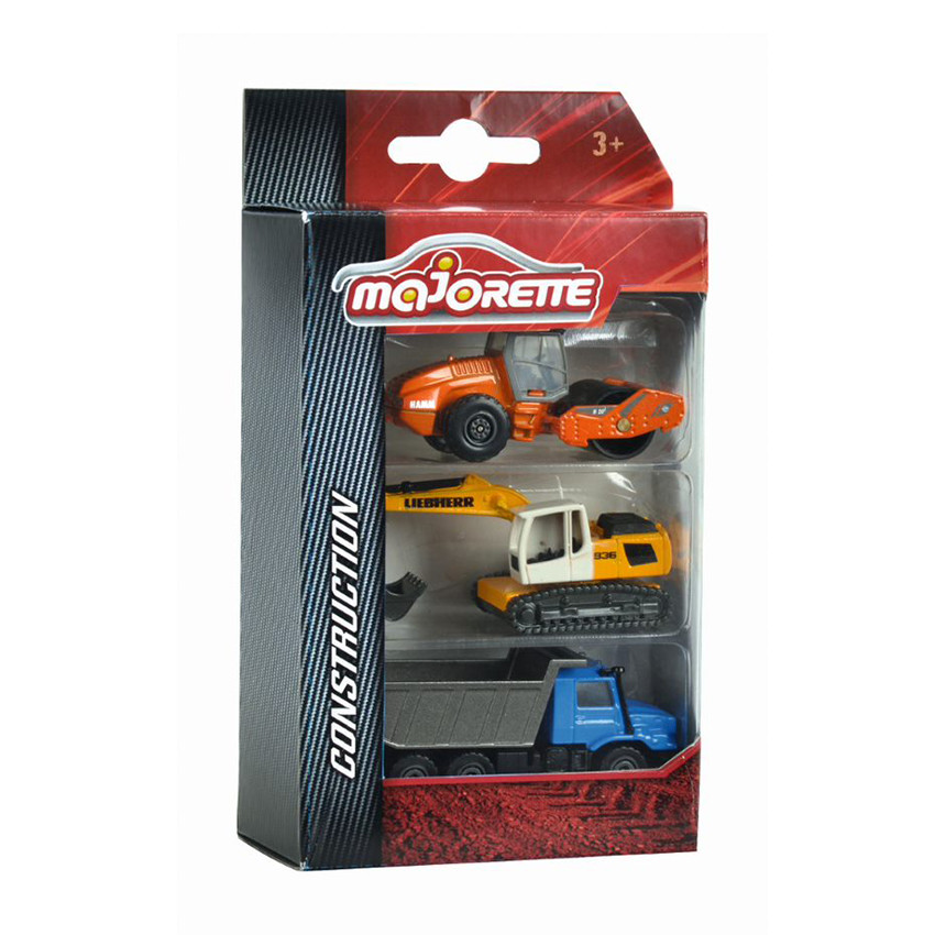 Coffret 3 Véhicules de Construction Premium 