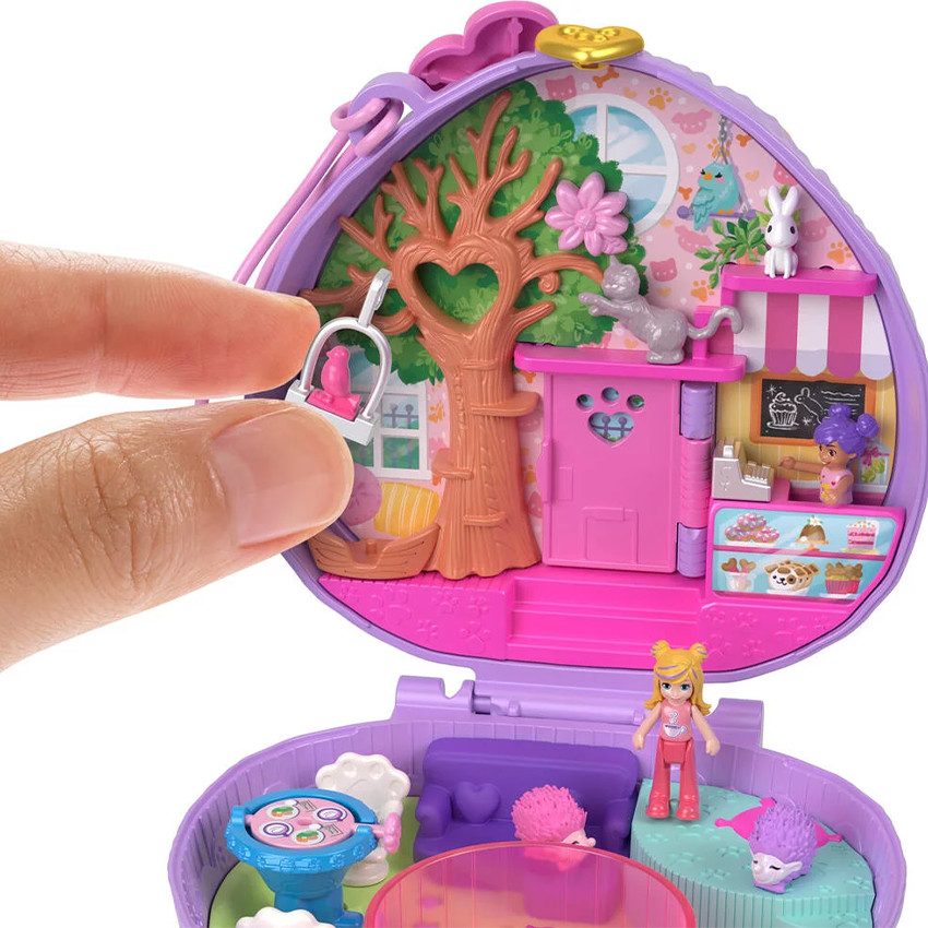 Coffret café du hérisson avec poupée miniature  