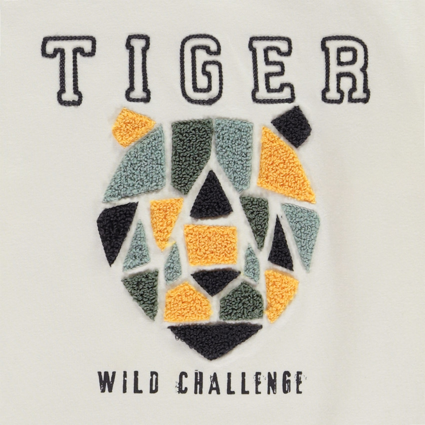 T-shirt manches longues à motif en bouclettes pour garçon 