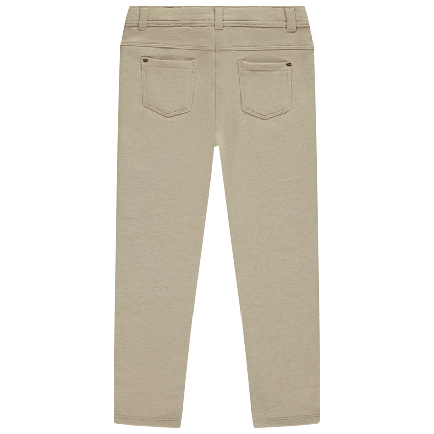 Pantalon uni en molleton pour fille  