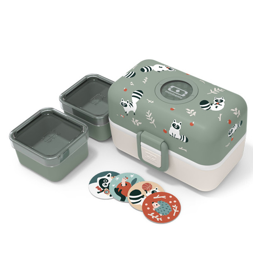 Lunchbox Tresor - Racoon 800ml - Vert (Monbento) - Image 2