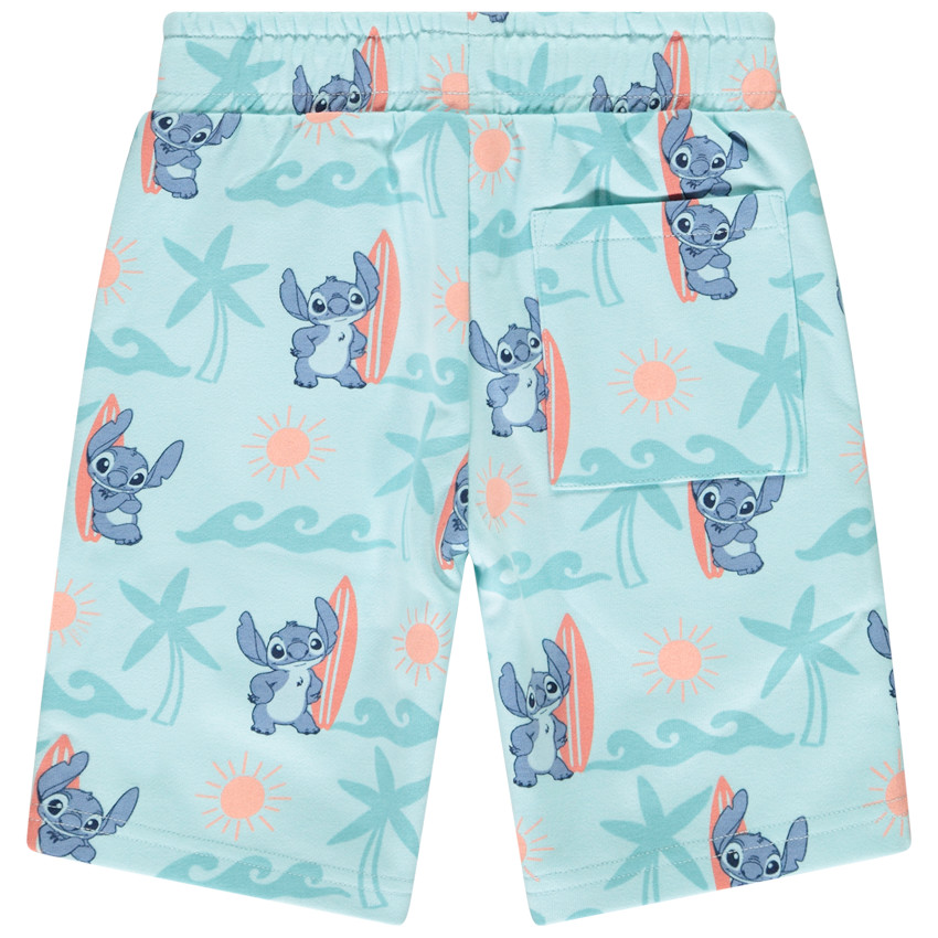 Bermuda Stitch Disney en maille molleton pour garçon  