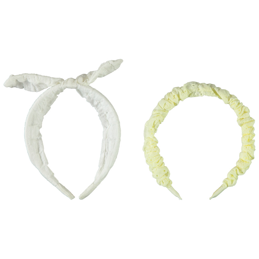 Lot de 2 serre-têtes en tissus pour fille 