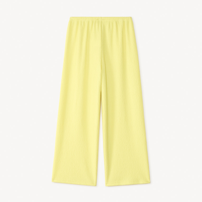 Pantalon fluide en jersey texturé uni pour fille 