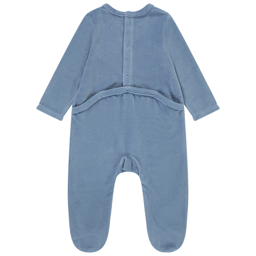 Dors-bien en velours fantaisie pour bébé garçon 