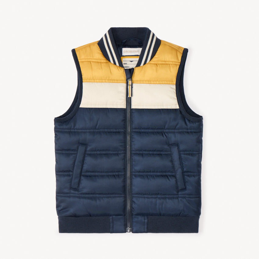 Doudoune sans manches effet color block pour bébé garçon 