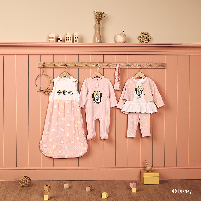 Gigoteuse TOG 1 Minnie Disney imprimé marguerites pour bébé fille 