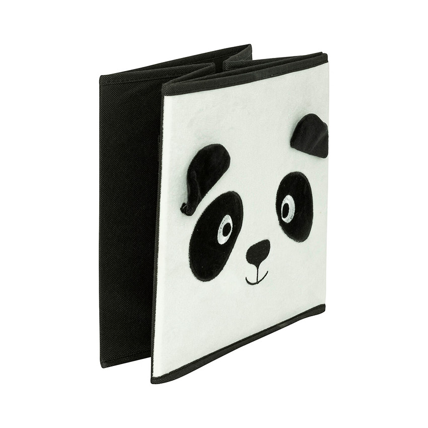 Bac de rangement en velours pliable 29 x 29 cm Joey le Panda 