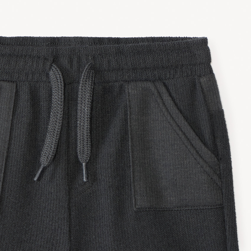 Ensemble court t-shirt + short en maille fantaisie pour bébé garçon 