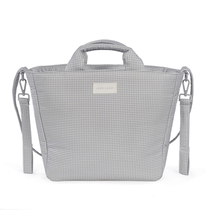 Sac à langer Little Bloom Vichy Gris 