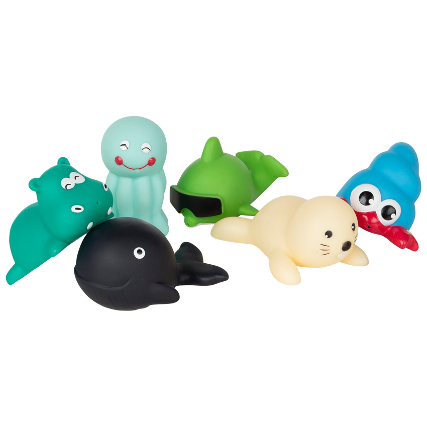 Set de 6 aspergeurs en formes d'animaux aquatiques 