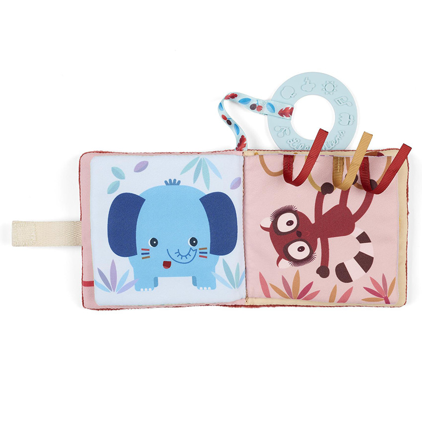 Livre imagier avec anneau de dentition Jack le Lion 6M+ 