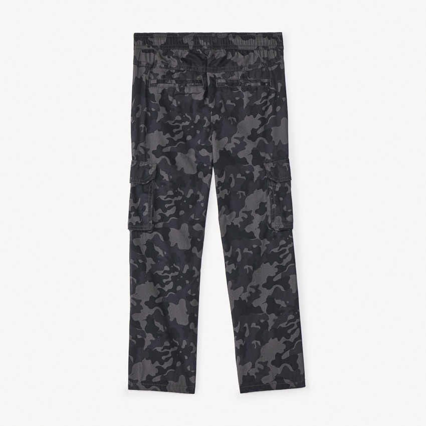 Pantalon imprimé camouflage et doublé pour garçon 