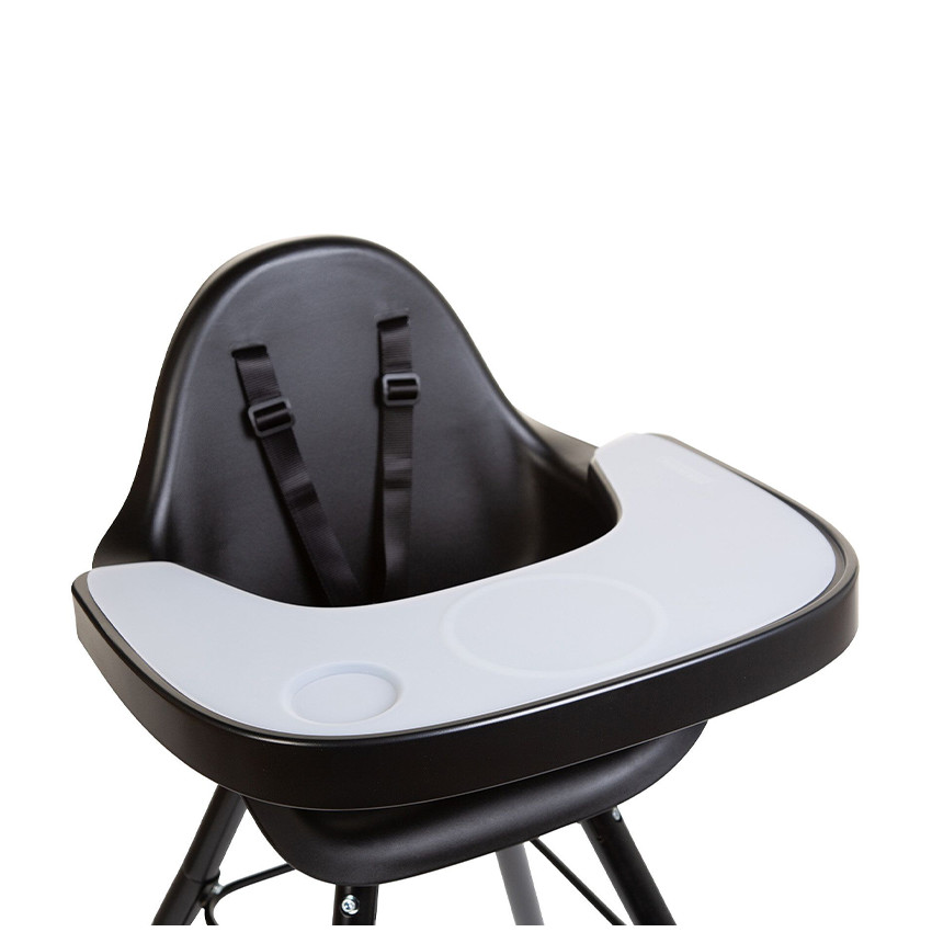 Tablette pour chaise haute Evolu noir + napperon en silicone 