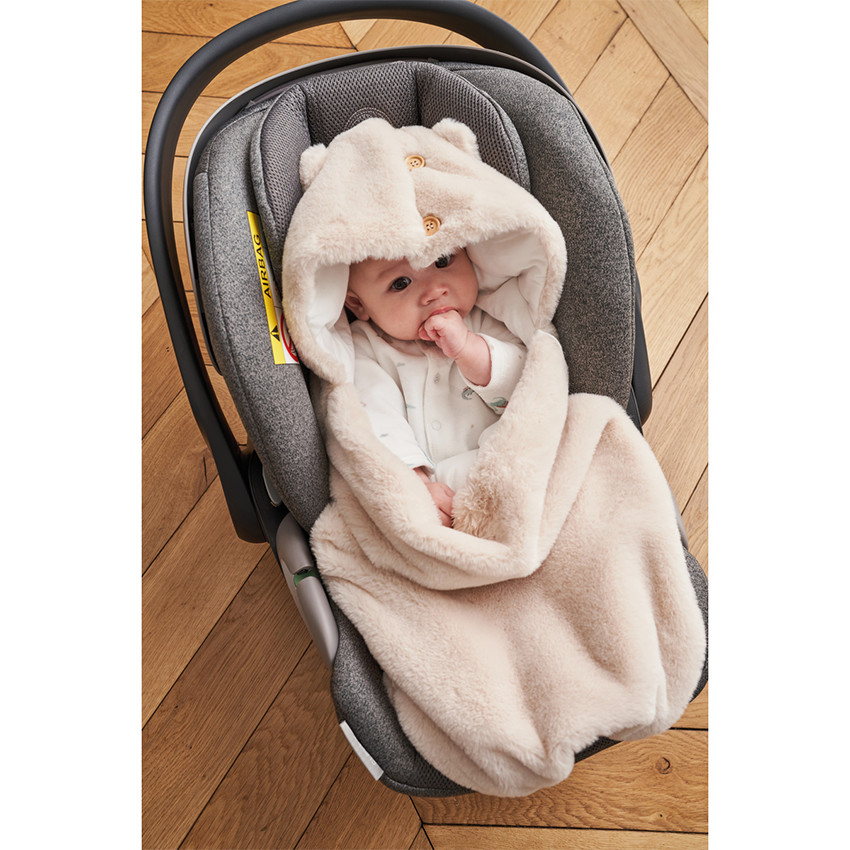 Nid d'ange Groloudoux® fausse fourrure Sable 