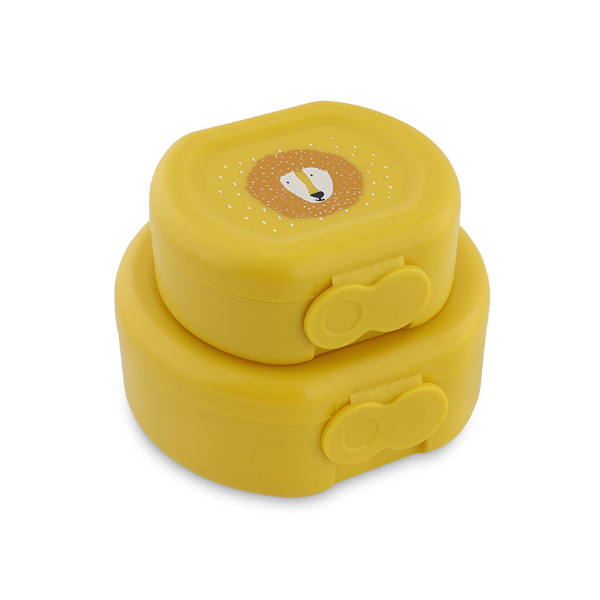 Lot de 2 lunchbox gigognes Mr. Lion jaune