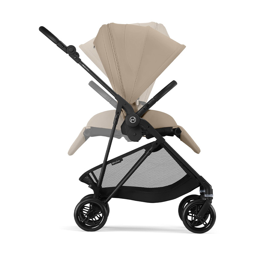 Poussette citadine ultralégère Melio carbon/almond beige 