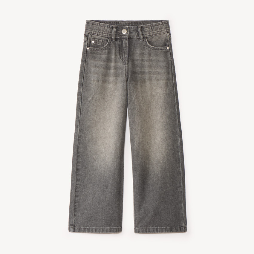 Jean large fille uni