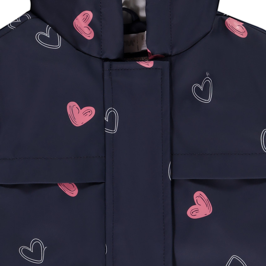 Parka gomme doublé en sherpa avec capuche pour fille 