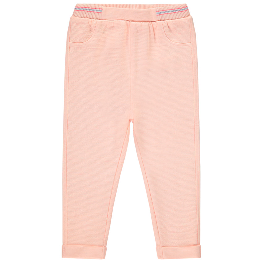 Pantalon de jogging en maille rose pâle pour bébé fille 