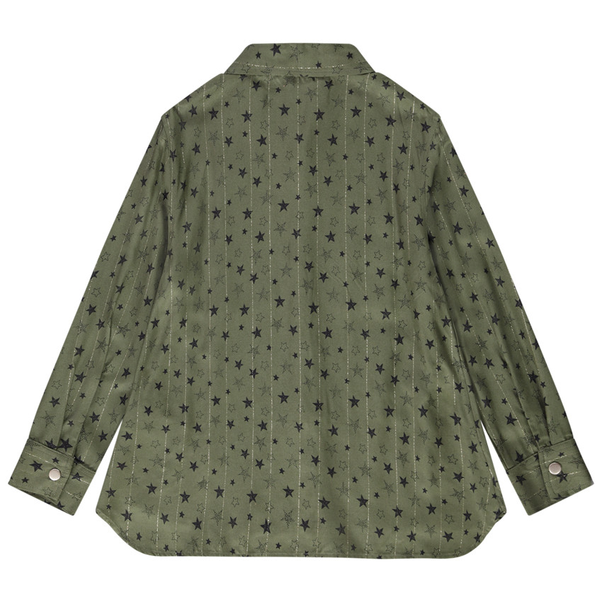 Chemise manches longues imprimé fantaisie pour fille 