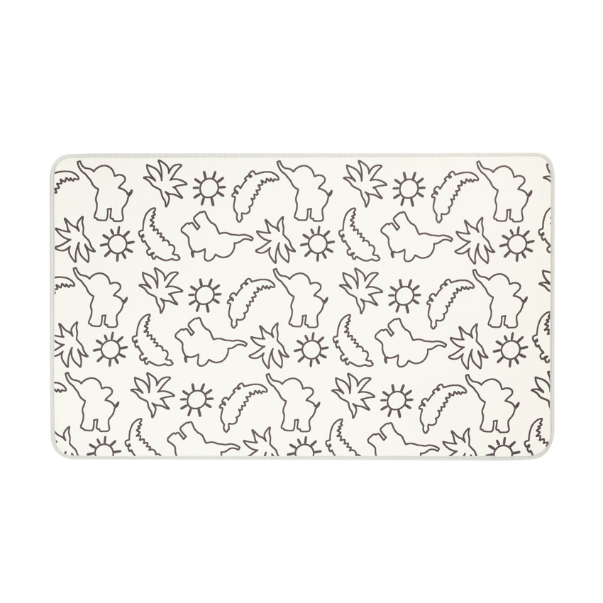 Tapis de jeu réversible en mousse savane/circuit 