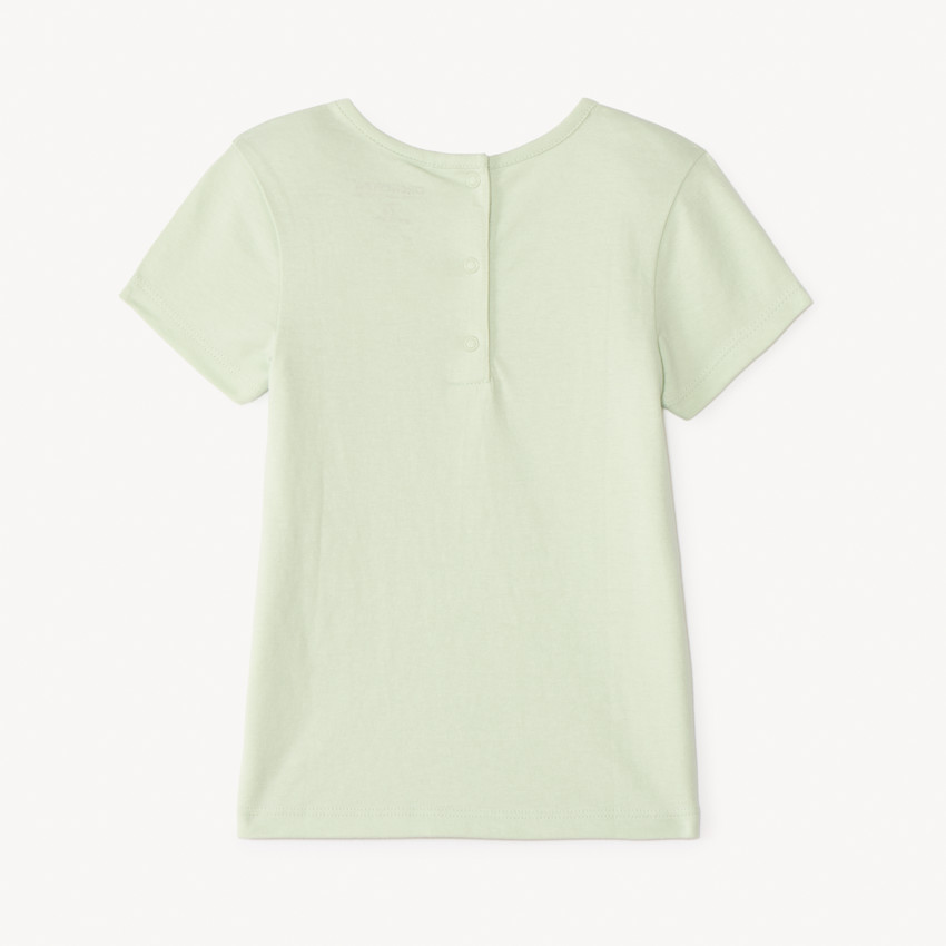 T-shirt manches courtes print pailleté fantaisie pour bébé fille 