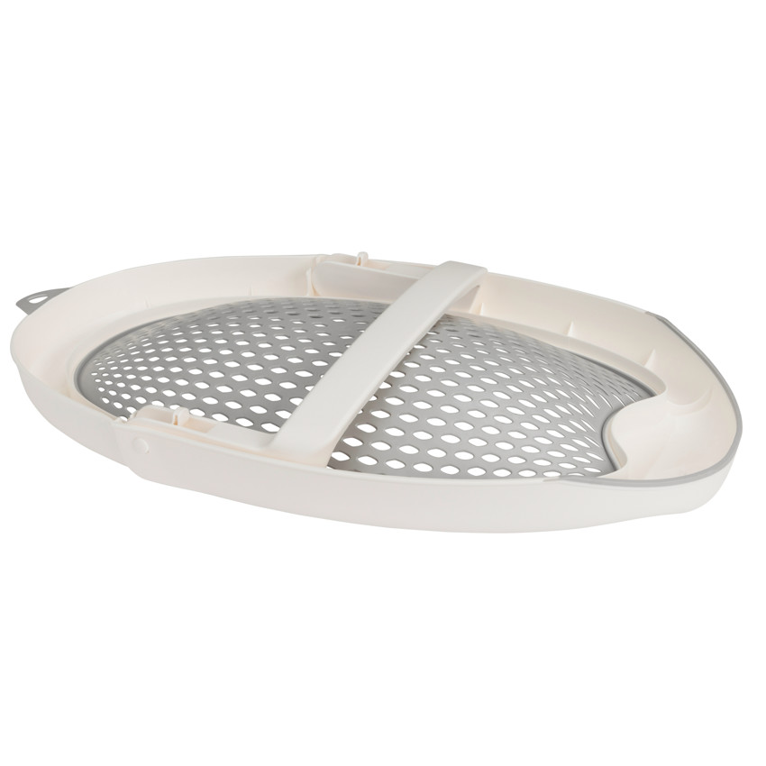 Transat de bain pliable en silicone gris/blanc - Blanc (Prémaman) - Image 3