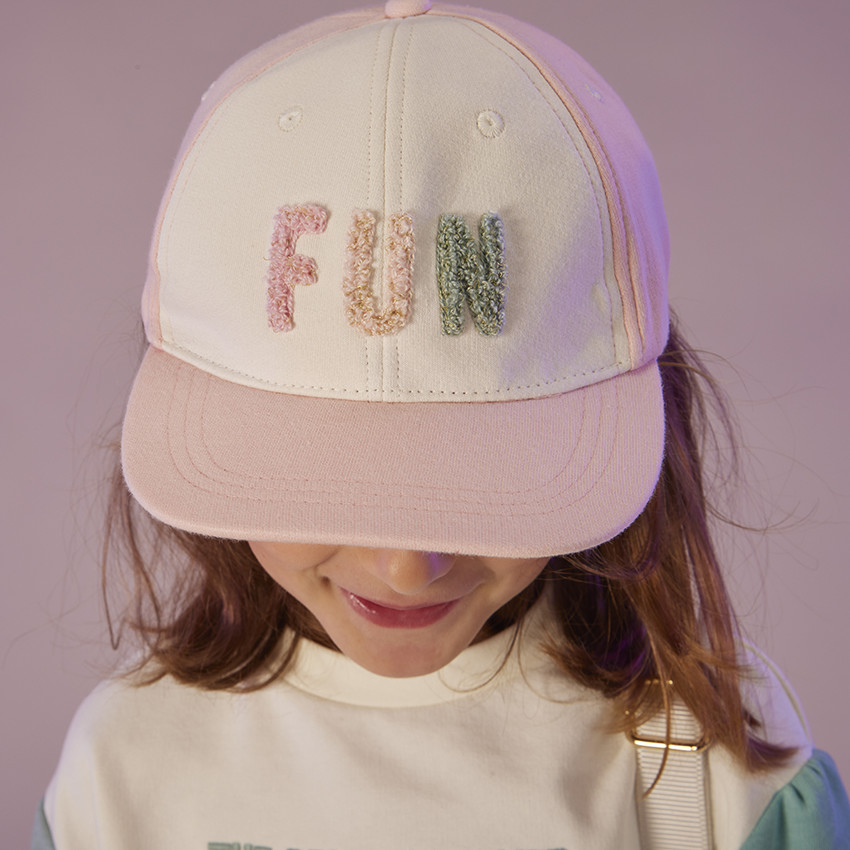 Casquette snapback Fun avec patchs bouclettes pour fille 