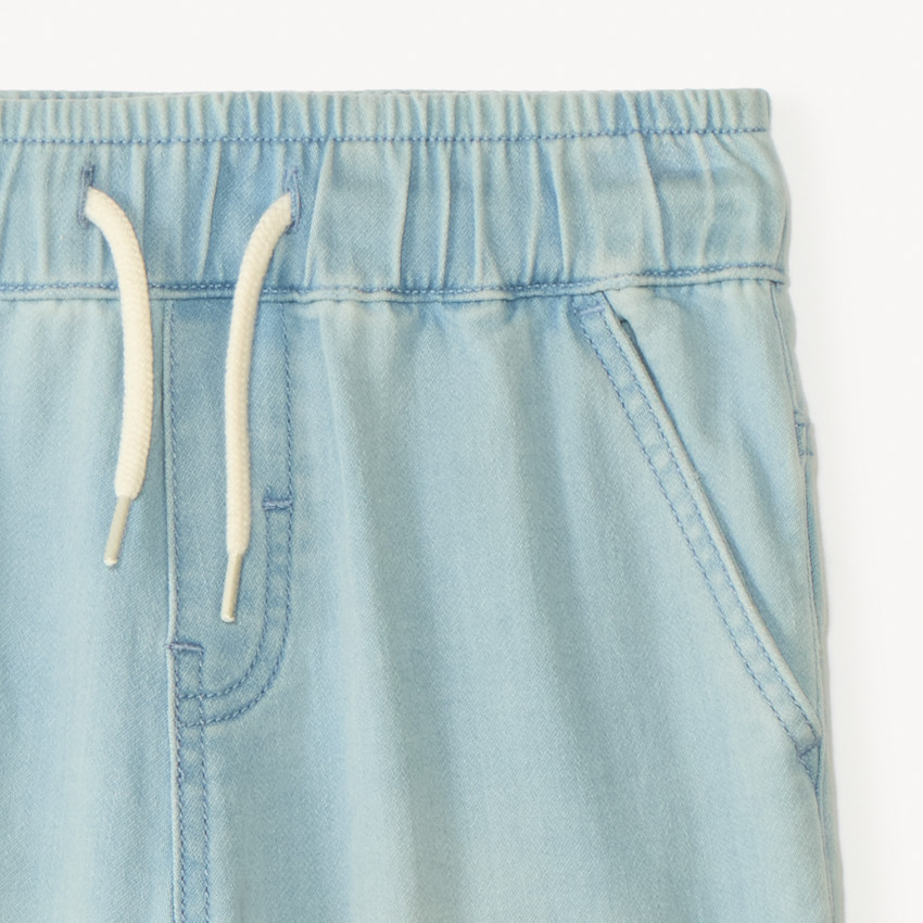 Bermuda effet jean à poche printée pour garçon 