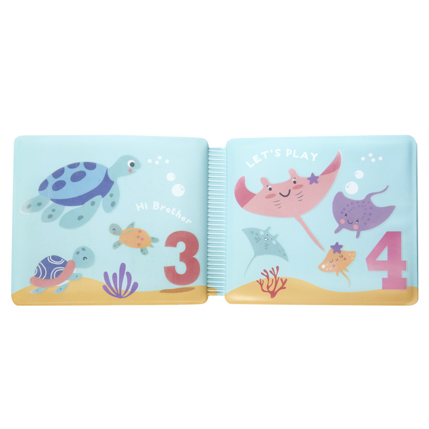 Livre de bain animaux Aloha 2.0 - Bleu (Prémaman) - Image 6
