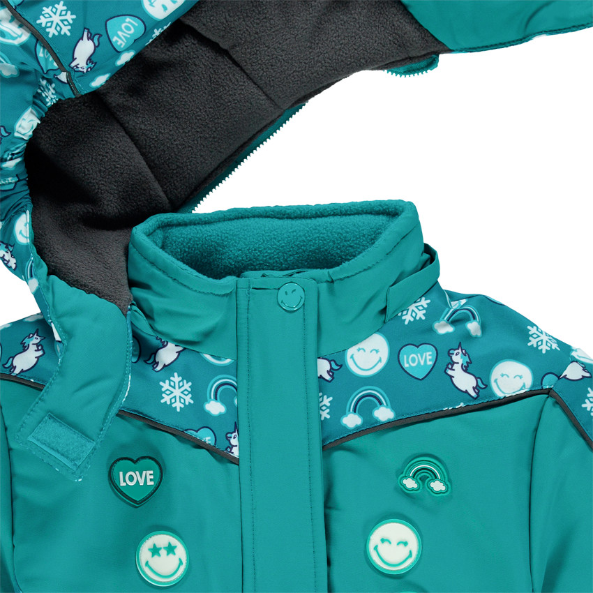 Combinaison de ski imprimée SmileyWorld doublée polaire 