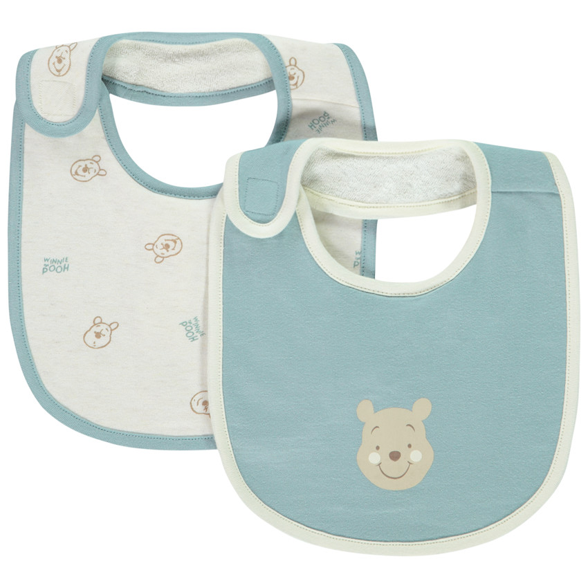 Lot de 2 bavoirs fantaisie Winnie Disney pour bébé garçon  