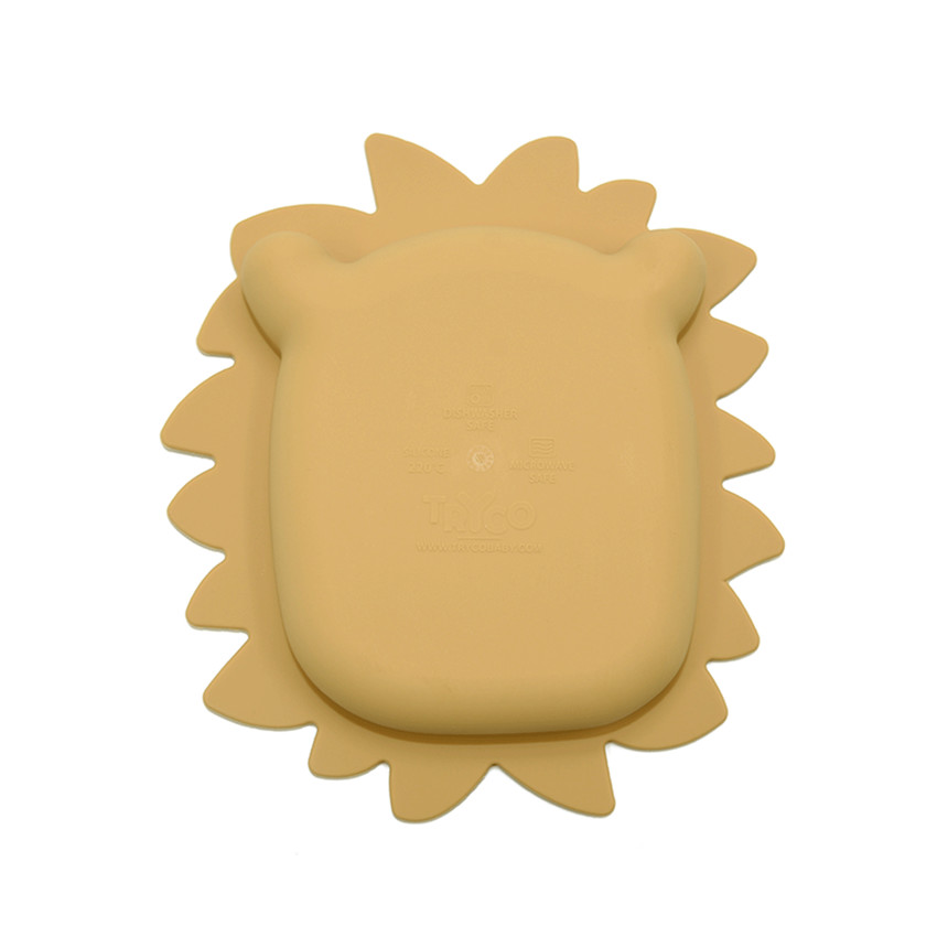 Assiette en silicone lion Honey Gold 