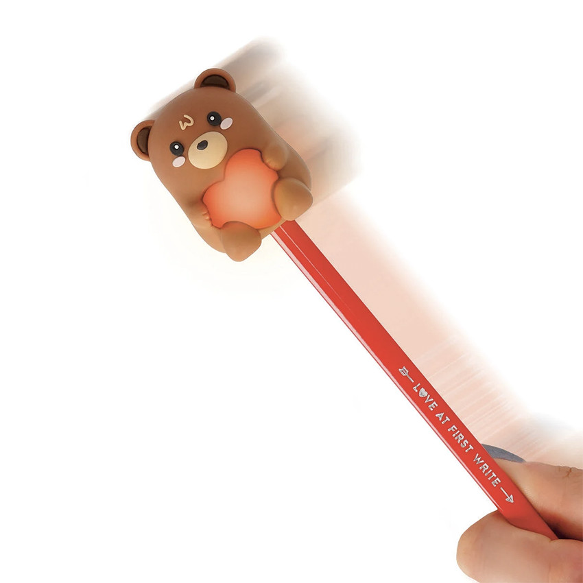 Taille-crayon lumineux avec réservoir Teddy Bear 