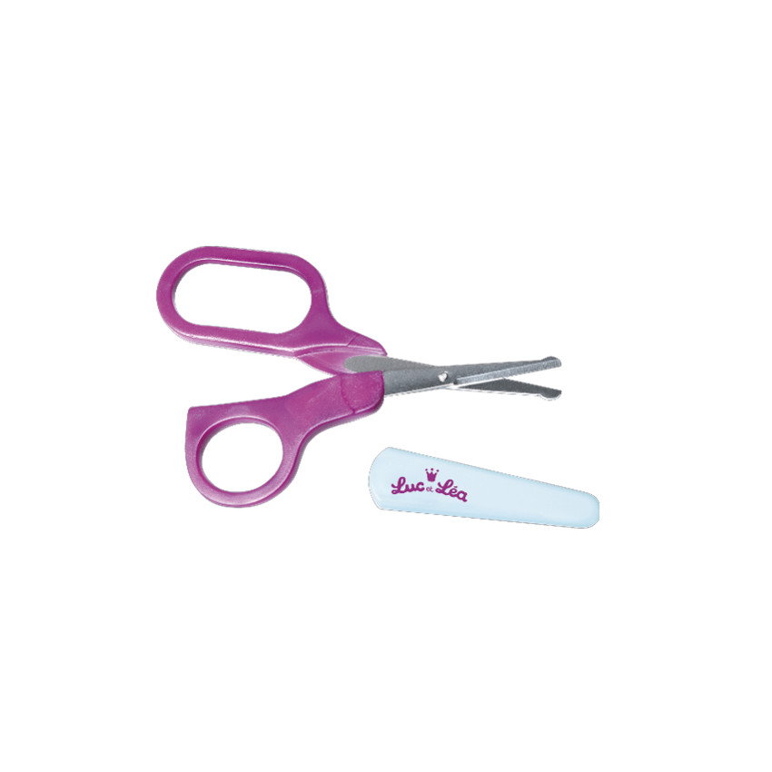 Ciseaux à ongles droits avec capuchon – Violet Main Ciseaux à ongles droits avec capuchon – Violet