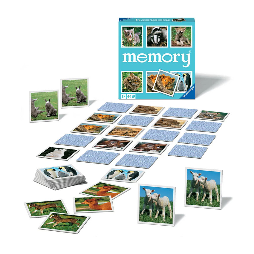 Jeu éducatif Grand Memory sur les bébés animaux 