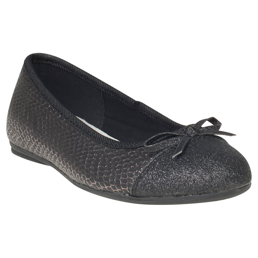Ballerine effet croco avec nœud 