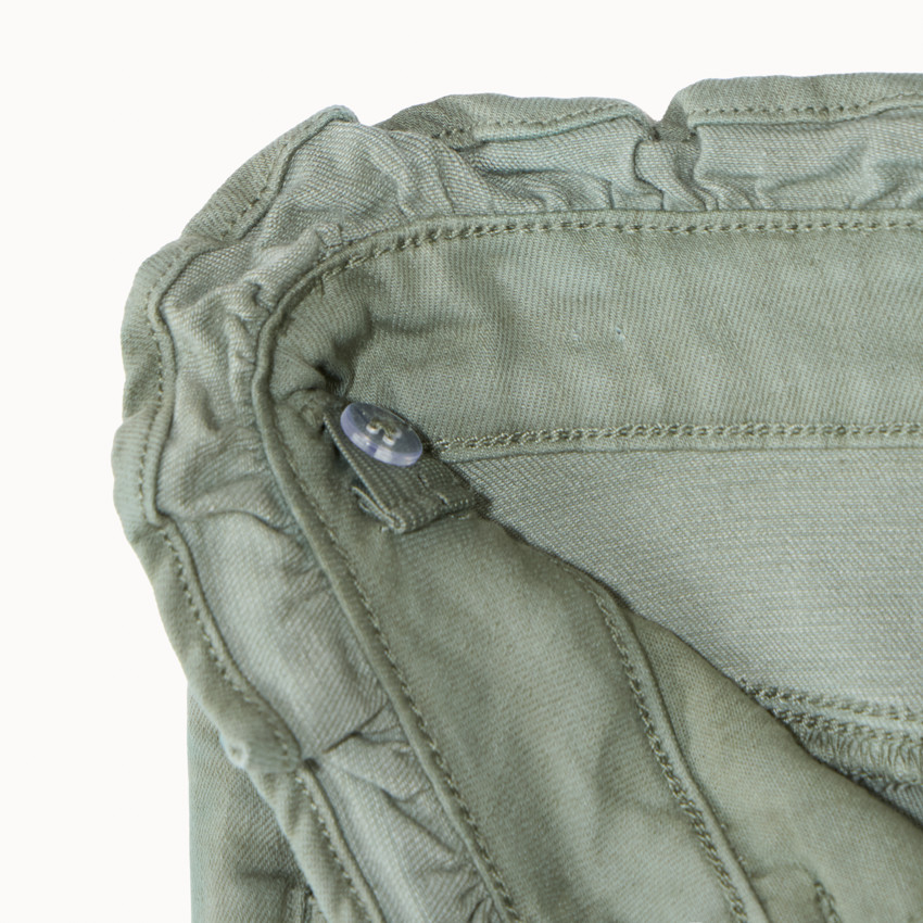 Jean fille coupe paperbag avec ceinture 