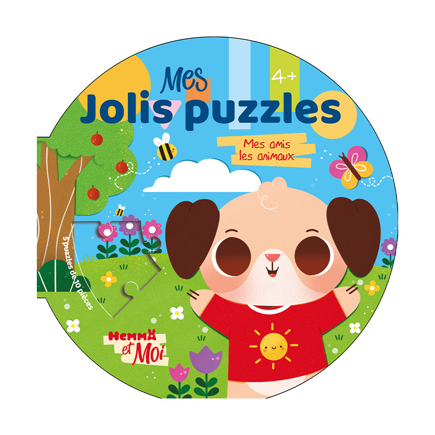 Livre rond "Mes jolis puzzles - Mes amis les animaux" 